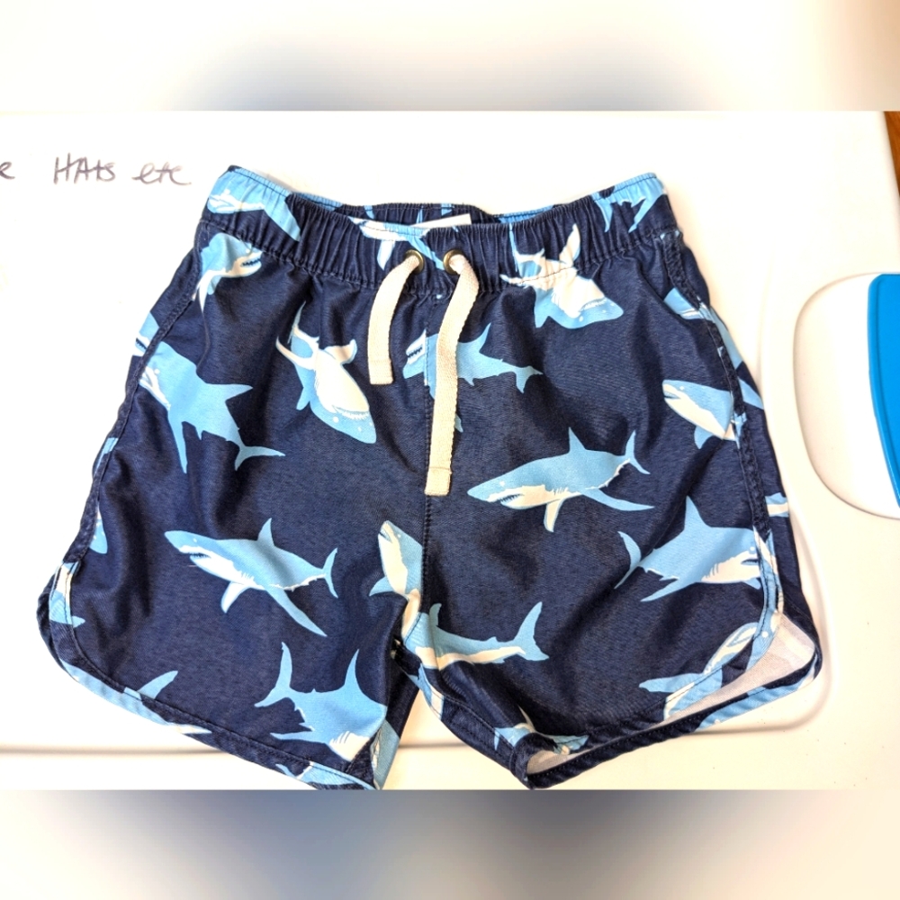 Hanna Andersson sharks swimming trunks boys 3T